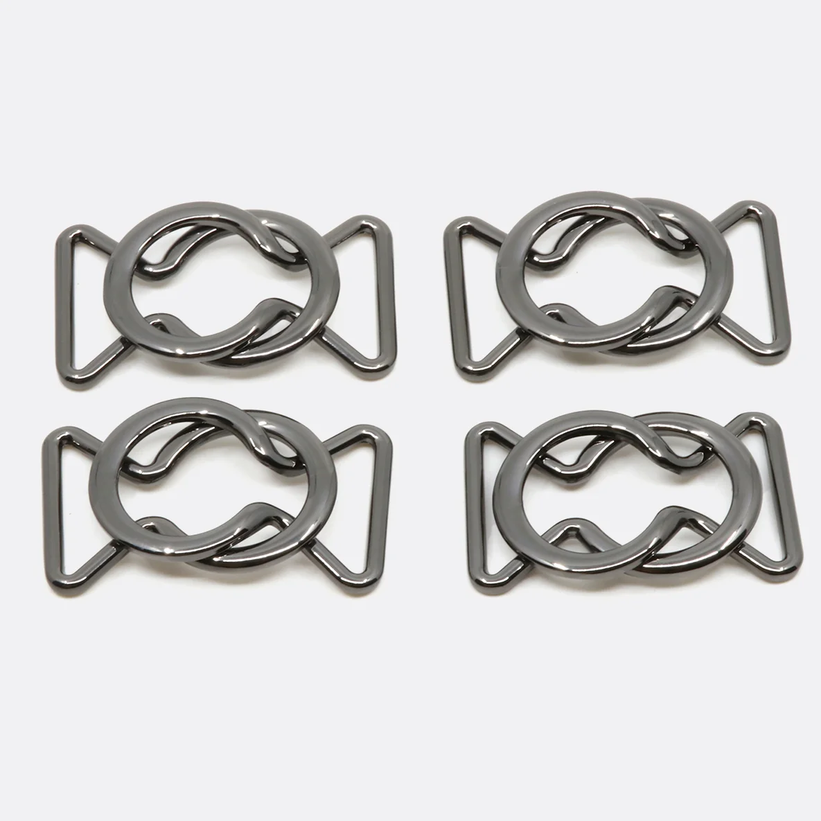 Gürtelschnalle Design 25mm, Gunmetal