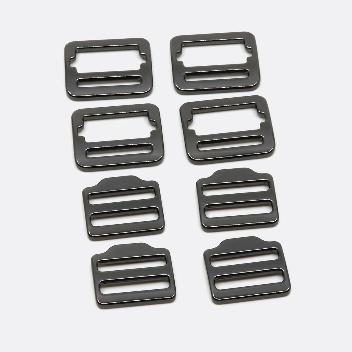 Metall Schieberverschluss 25mm Gunmetal, 4 Stück