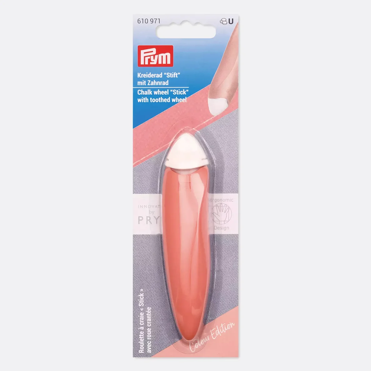 PRYM Ergonomics Kreiderad Stift, Aprikose