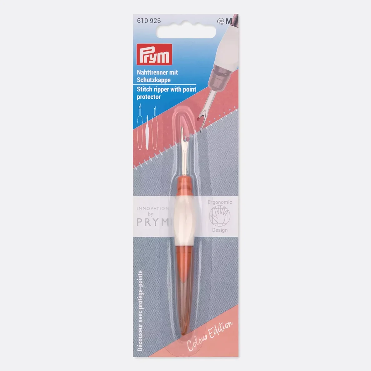 PRYM Ergonomics Nahttrenner, Klein, Aprikose