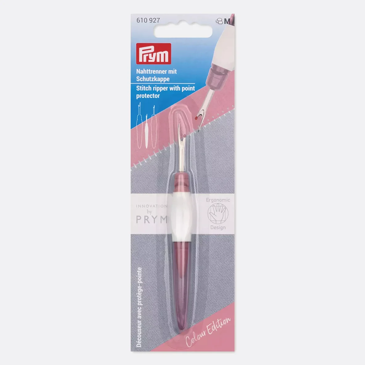PRYM Ergonomics Nahttrenner, Klein, Beere
