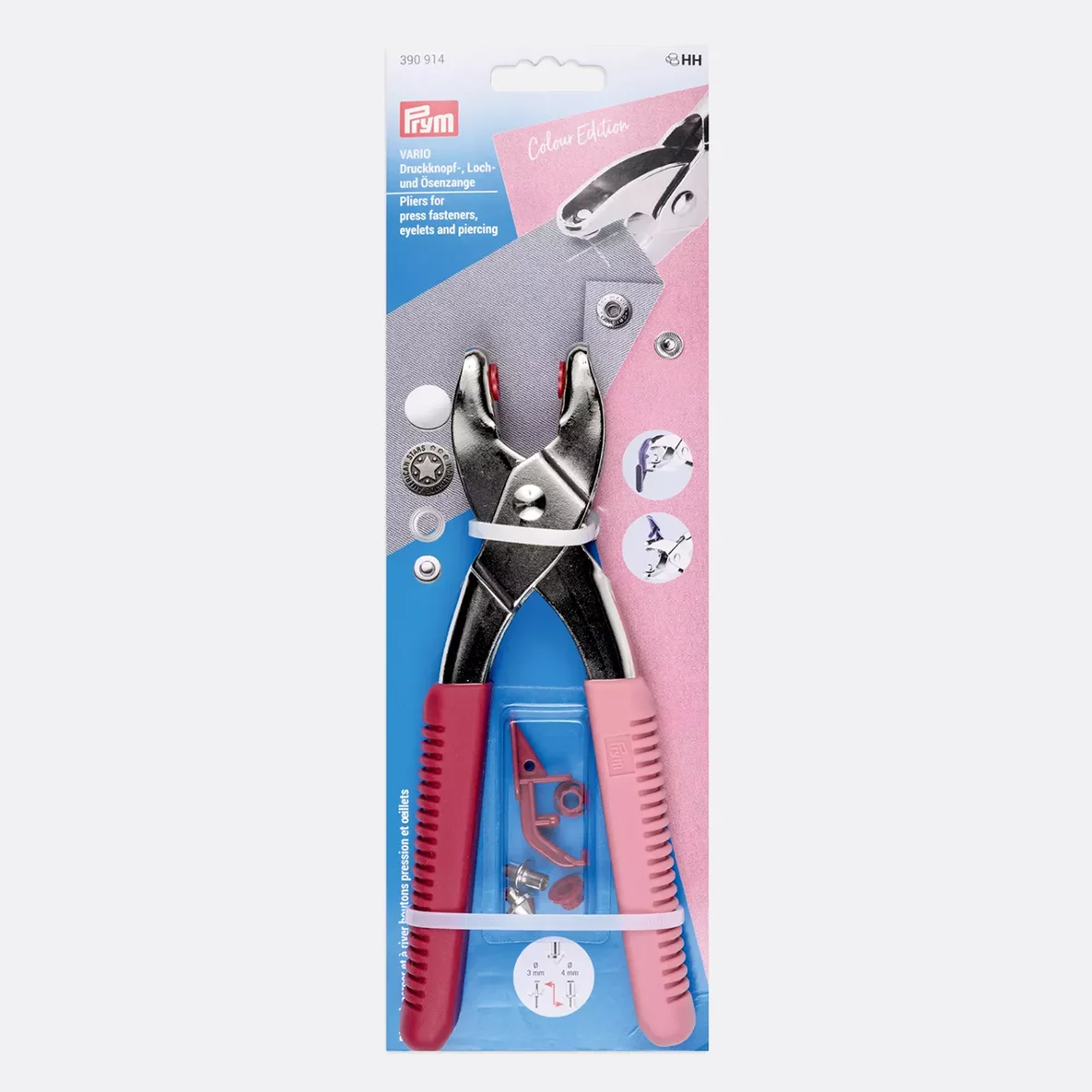 PRYM Vario Zange mit Lochwerkzeug Beere