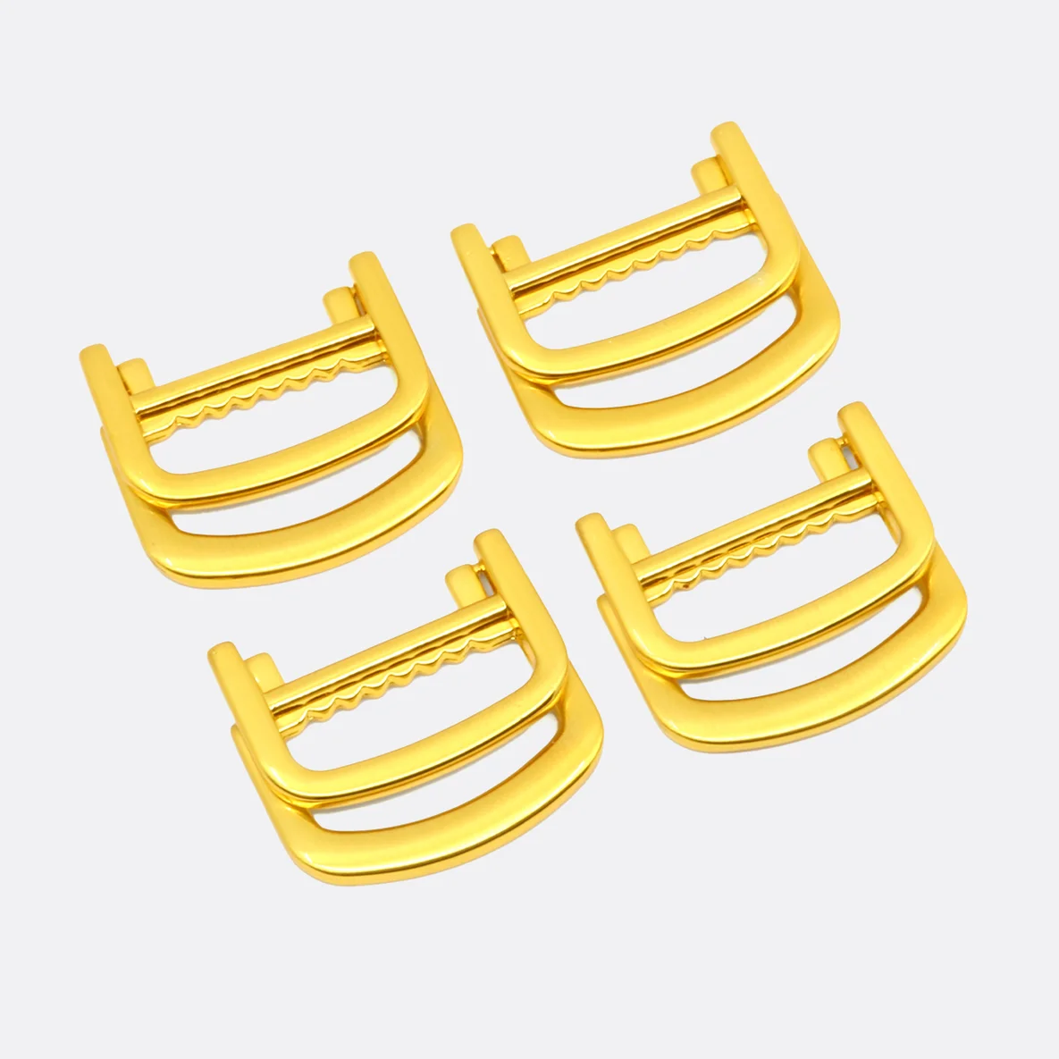 Klappbarer Doppel-D-Ring Metall 25 mm, Gold
