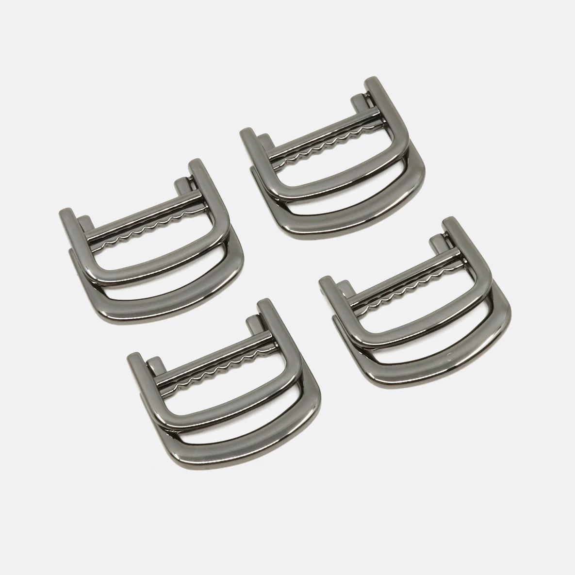 Klappbarer Doppel-D-Ring Metall 25mm, Gunmetal