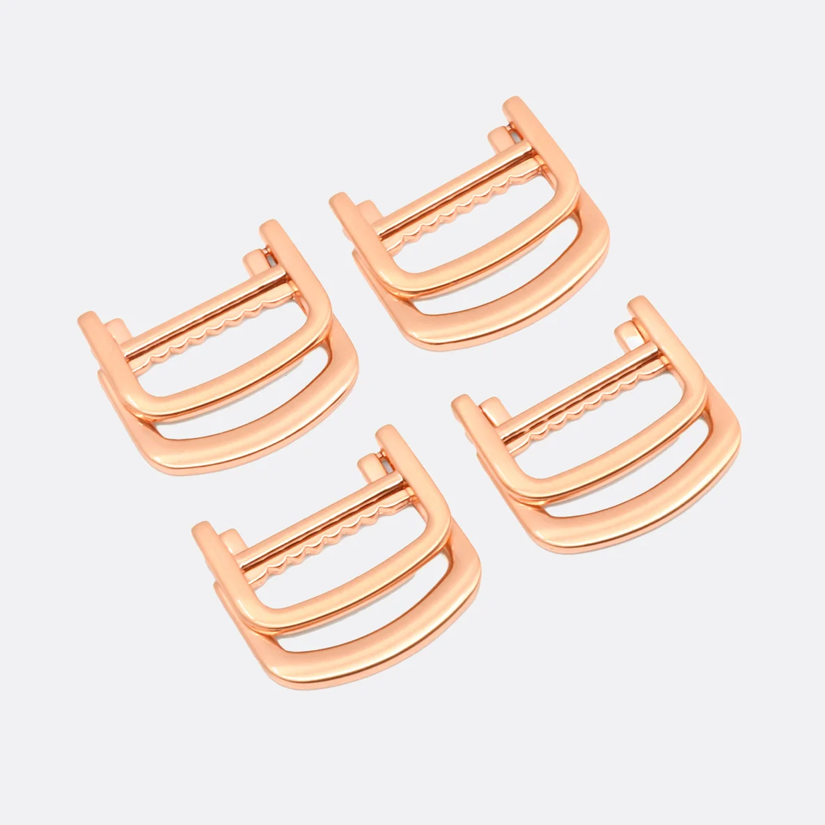 Klappbarer Doppel-D-Ring Metall 25 mm, Kupfer