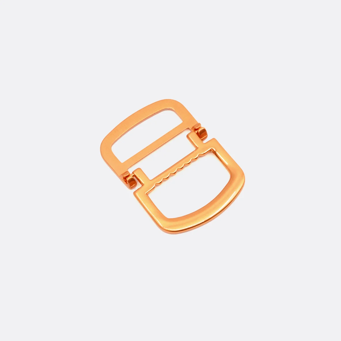 Klappbarer Doppel-D-Ring Metall 25 mm, Kupfer