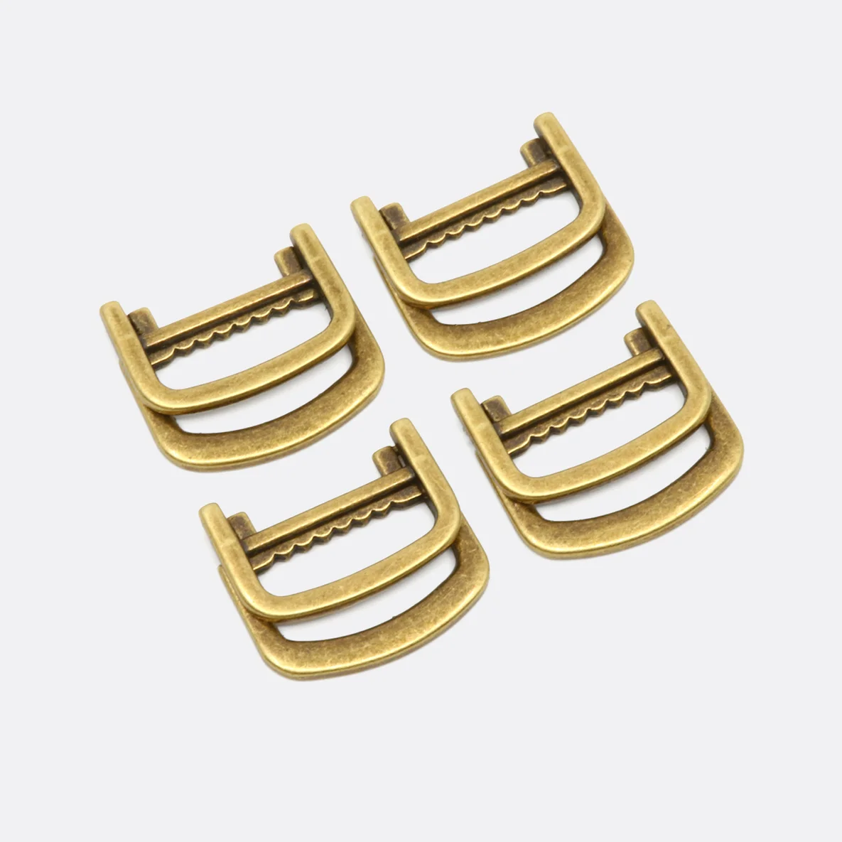 Klappbarer Doppel-D-Ring Metall 25 mm, Messing