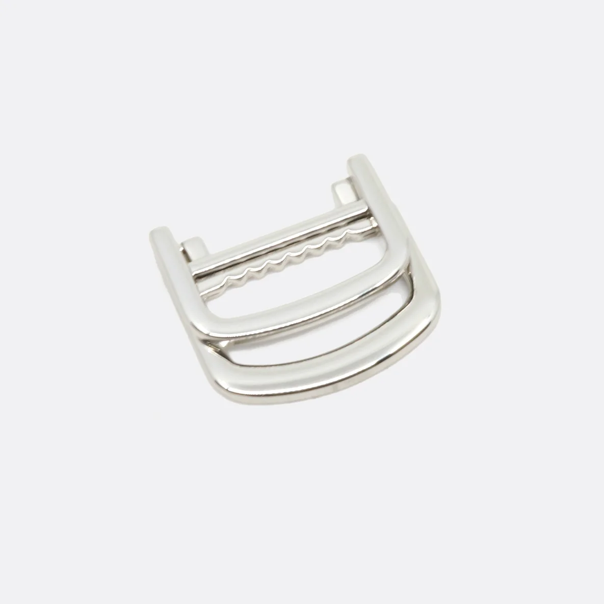 Klappbarer Doppel-D-Ring Metall 25mm, Silber