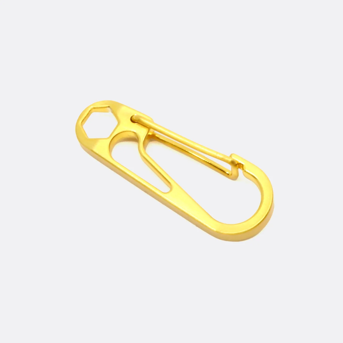 Kordelkarabiner Gold, 1 Stück