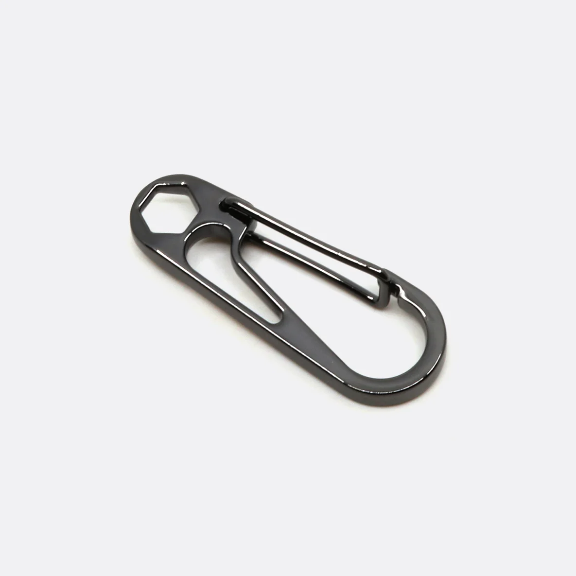 Kordelkarabiner Gunmetal, 1 Stück