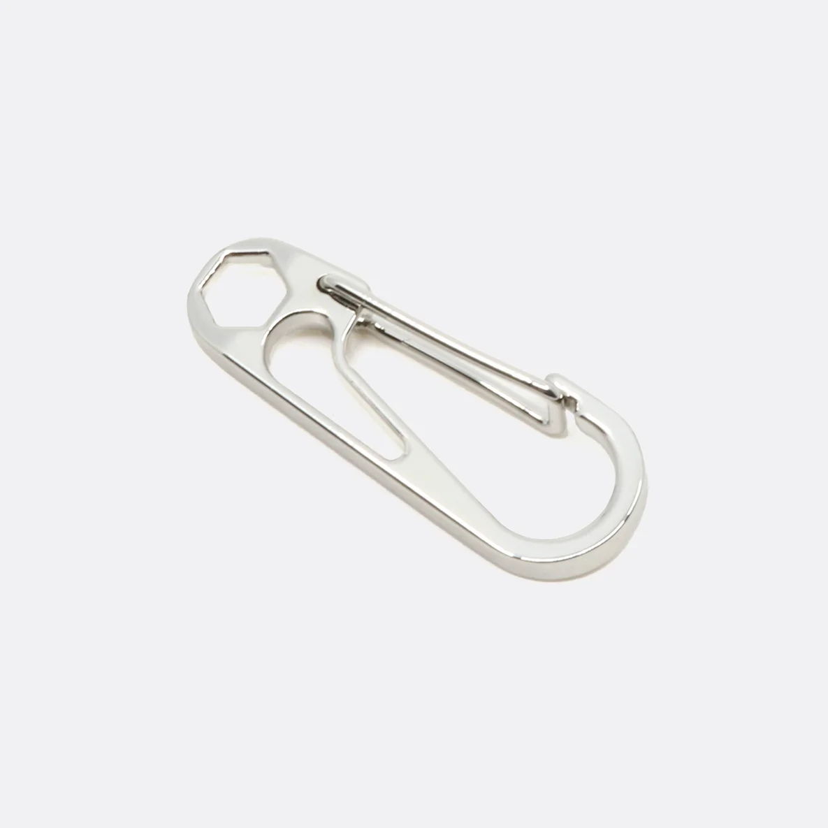 Kordelkarabiner Silber, 1 Stück
