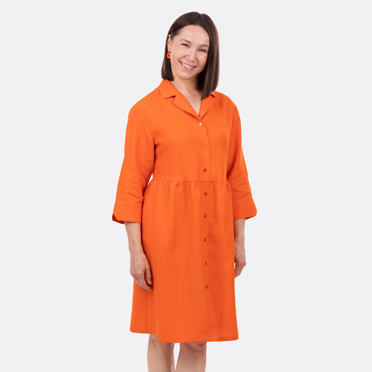 Leinenstoff Sommerkleid selber nähen