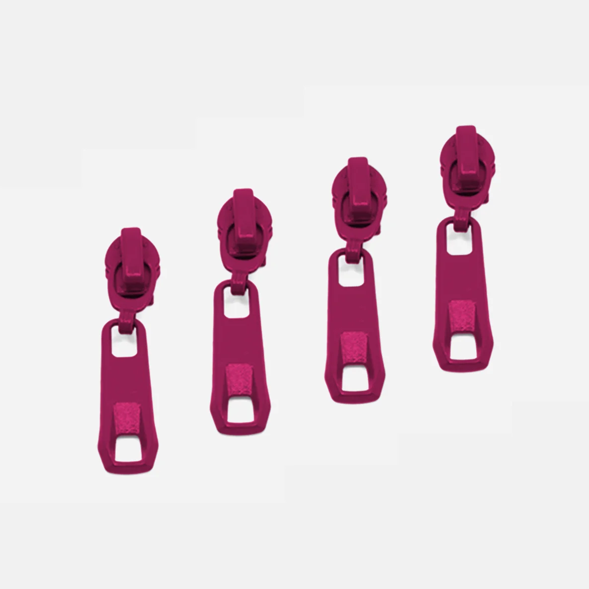 Rückseiten Reverse Zipper 4mm Perlonraupe Fuchsia D258