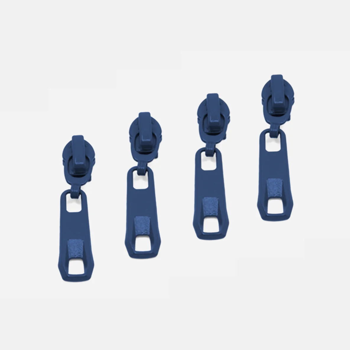 Rückseiten Reverse Zipper 4mm Perlonraupe Marine D040
