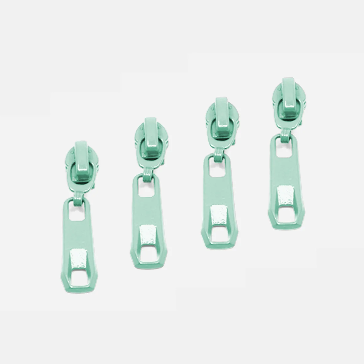 Rückseiten Reverse Zipper 4mm Perlonraupe Mint D871