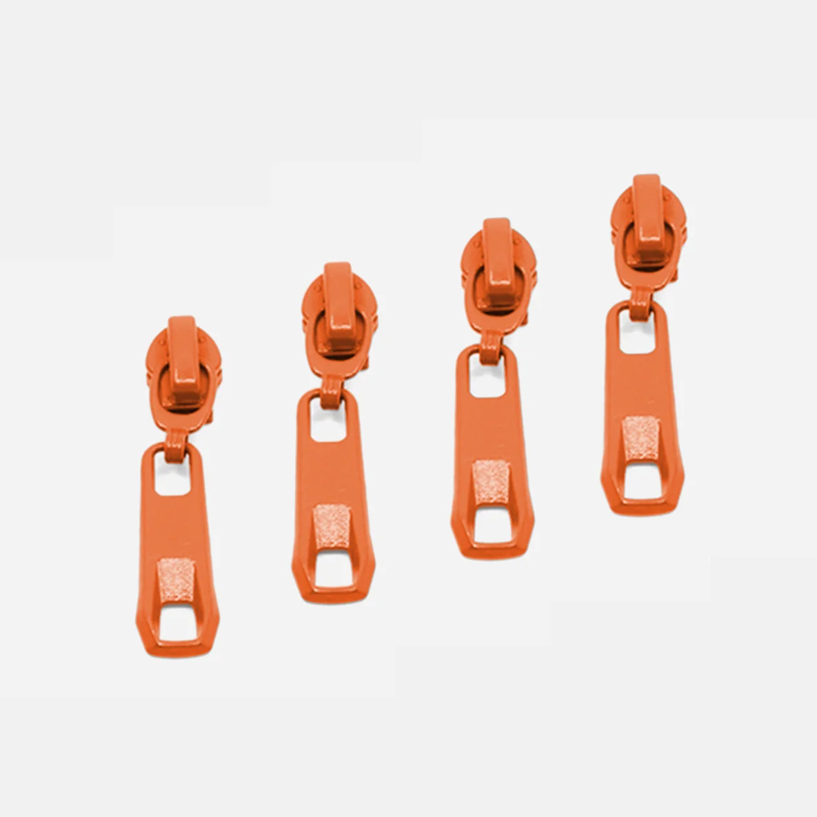 Rückseiten Reverse Zipper 4mm Perlonraupe Orange B40