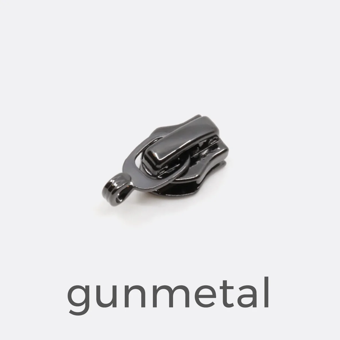 Zipper für Charm in Gunmetal für 6,5 mm Raupe