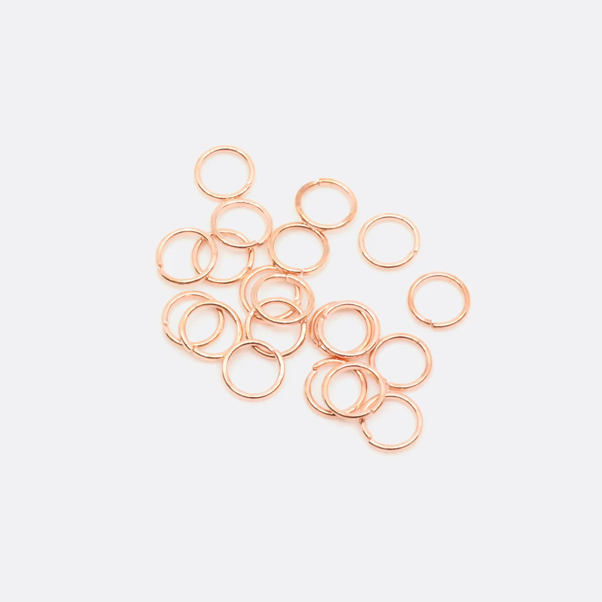 Biegeringe Spaltringe für Charms 6mm Kupfer 20Stück