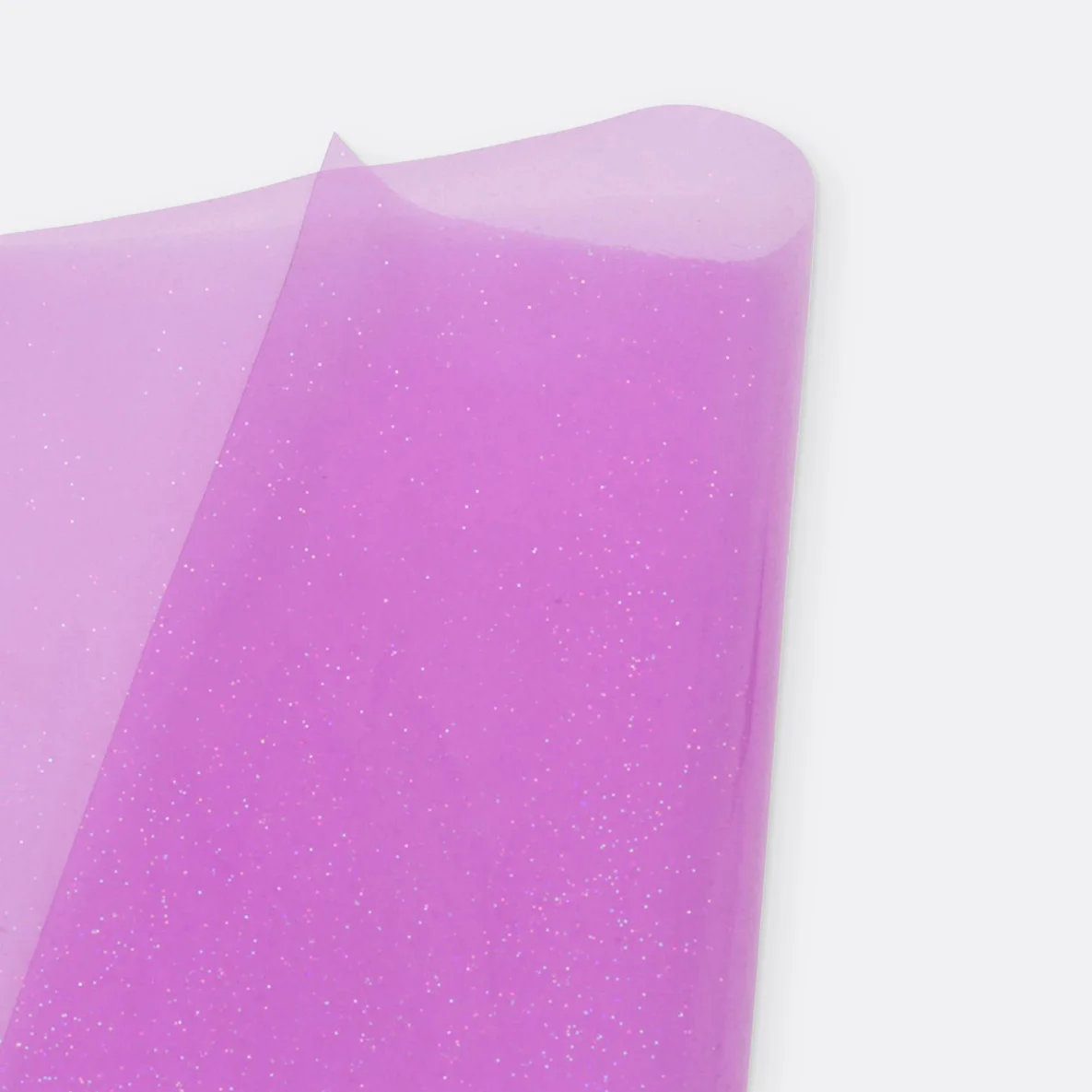 Transparentes Glitter-Vinyl in Lila