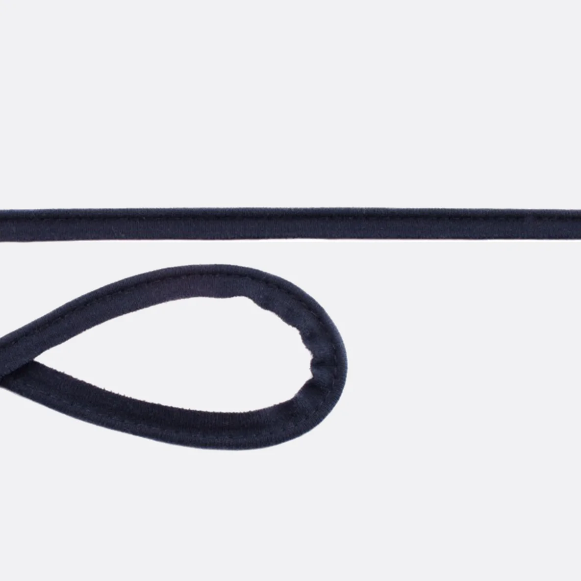 Elastisches Paspelband aus Baumwolljersey in Dunkelblau