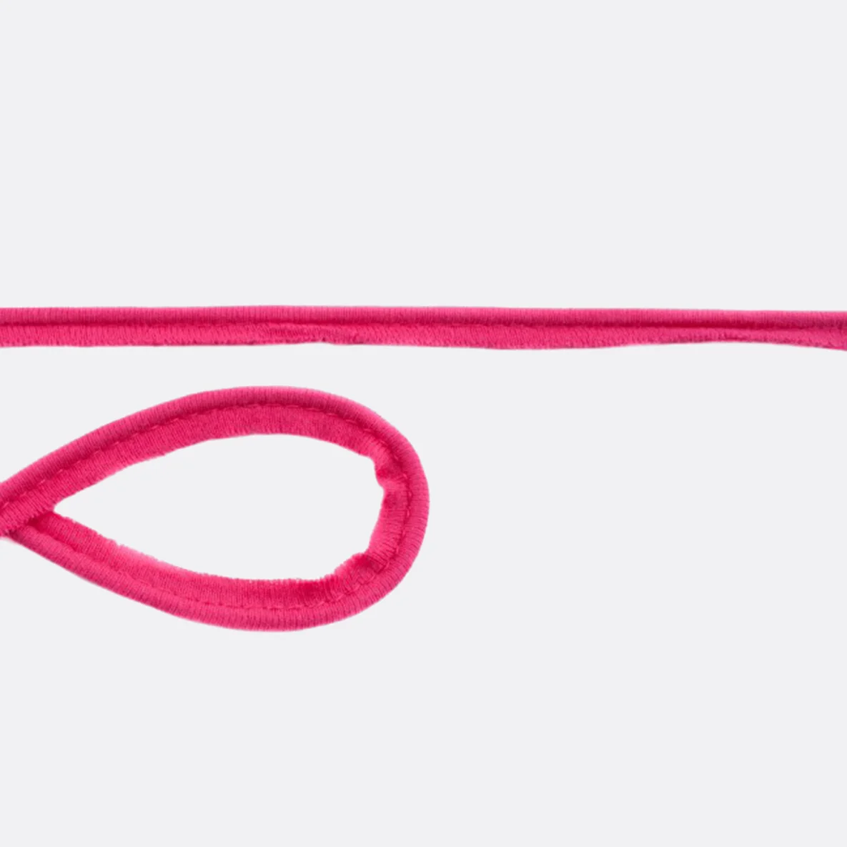 Elastisches Paspelband aus Baumwolljersey in Pink