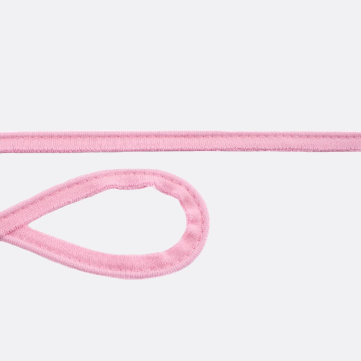 Elastisches Paspelband aus Baumwolljersey in Rosa