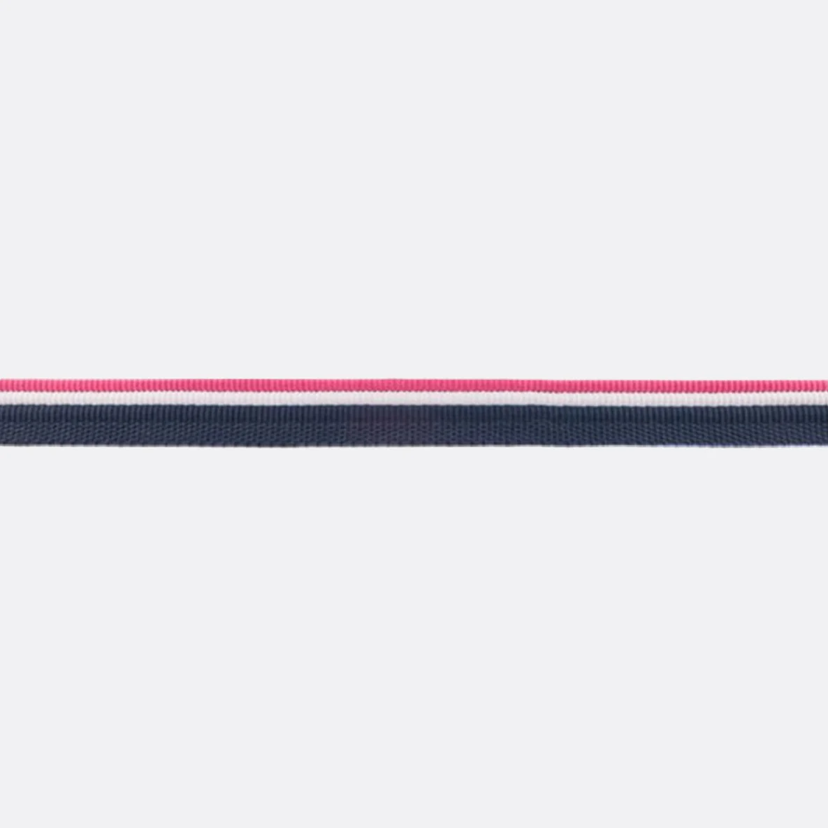 Paspel 15 mm dreifarbig dunkelblau/weiß/pink