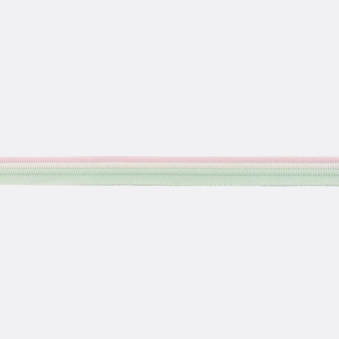 Paspel 15 mm dreifarbig mint/weiß/rosa