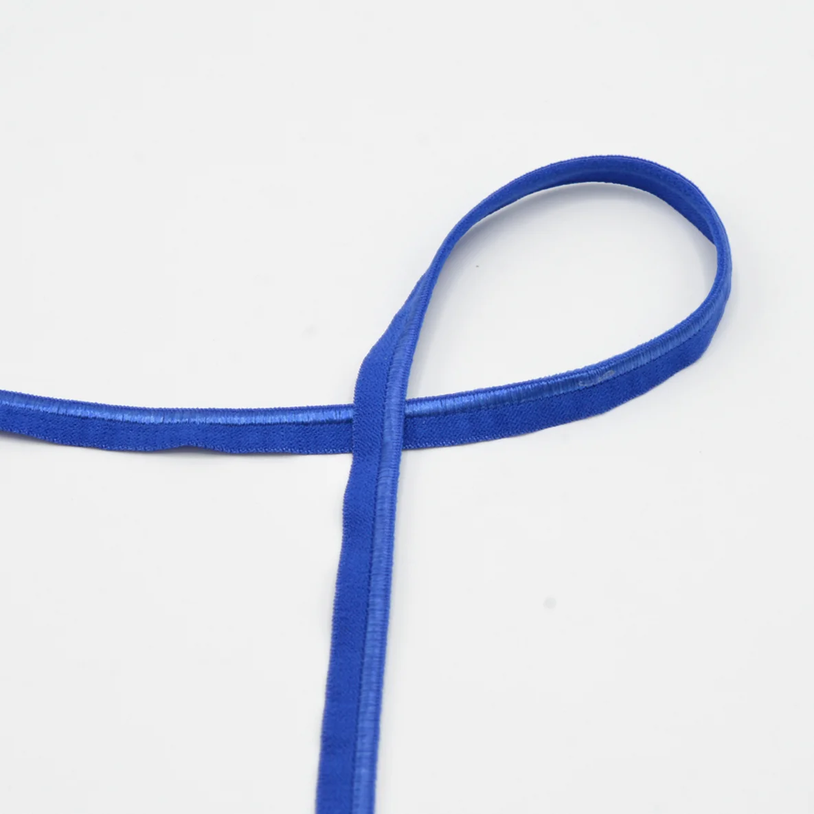 Elastisches Paspelband, 10 mm breit, in Cobalt