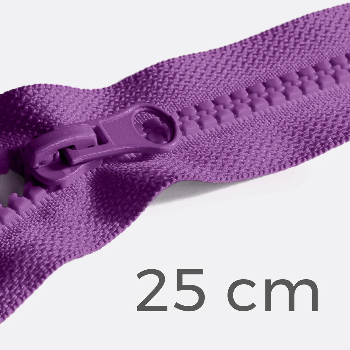 Teilbarer Reißverschluss, 25 cm, in Lila B41
