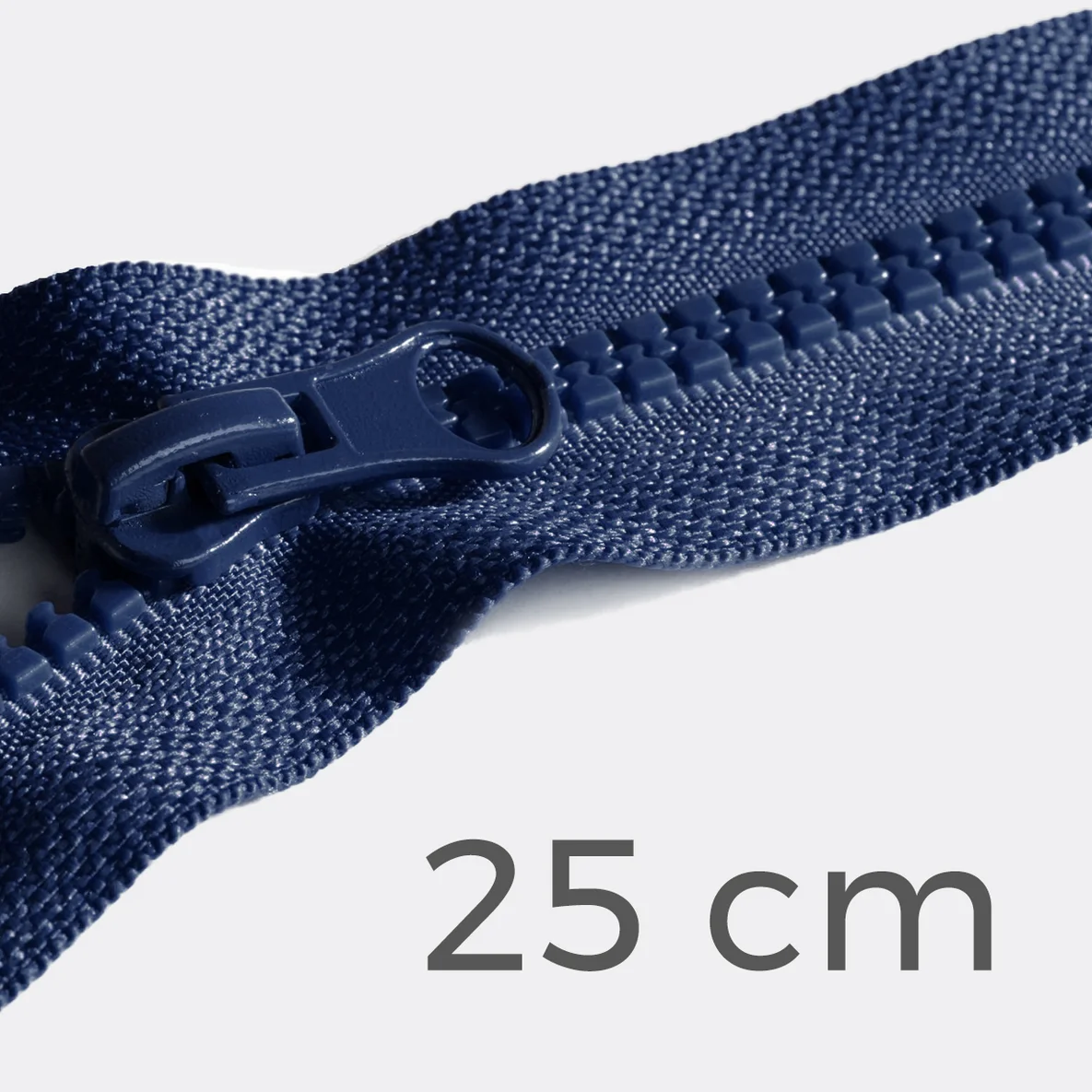 Teilbarer Reißverschluss, 25 cm, in Marine D40