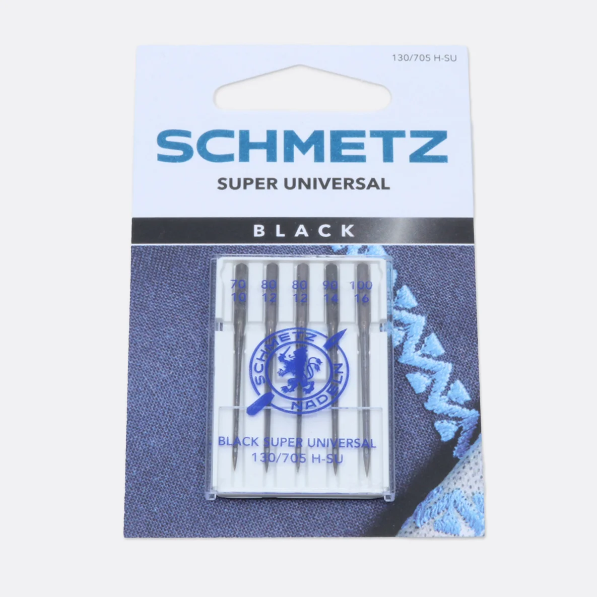 Schmetz Black Super Universal Nähmaschinennadeln, 1x70-2x80-1x90-1x100 NM