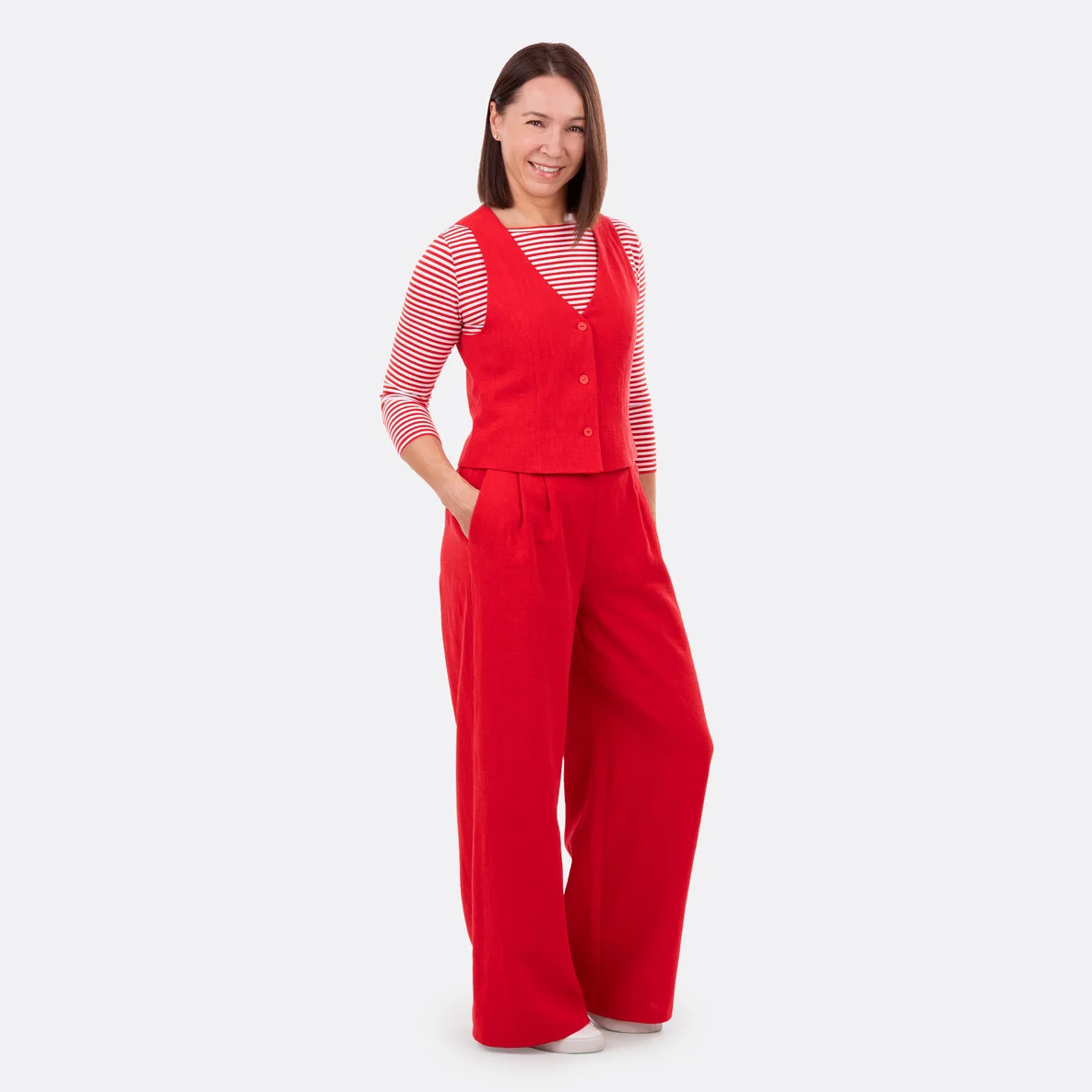 Perfekt kombiniert - Damenweste "Madison" und Hose "Pina" Schnittmuster zum selber nähen