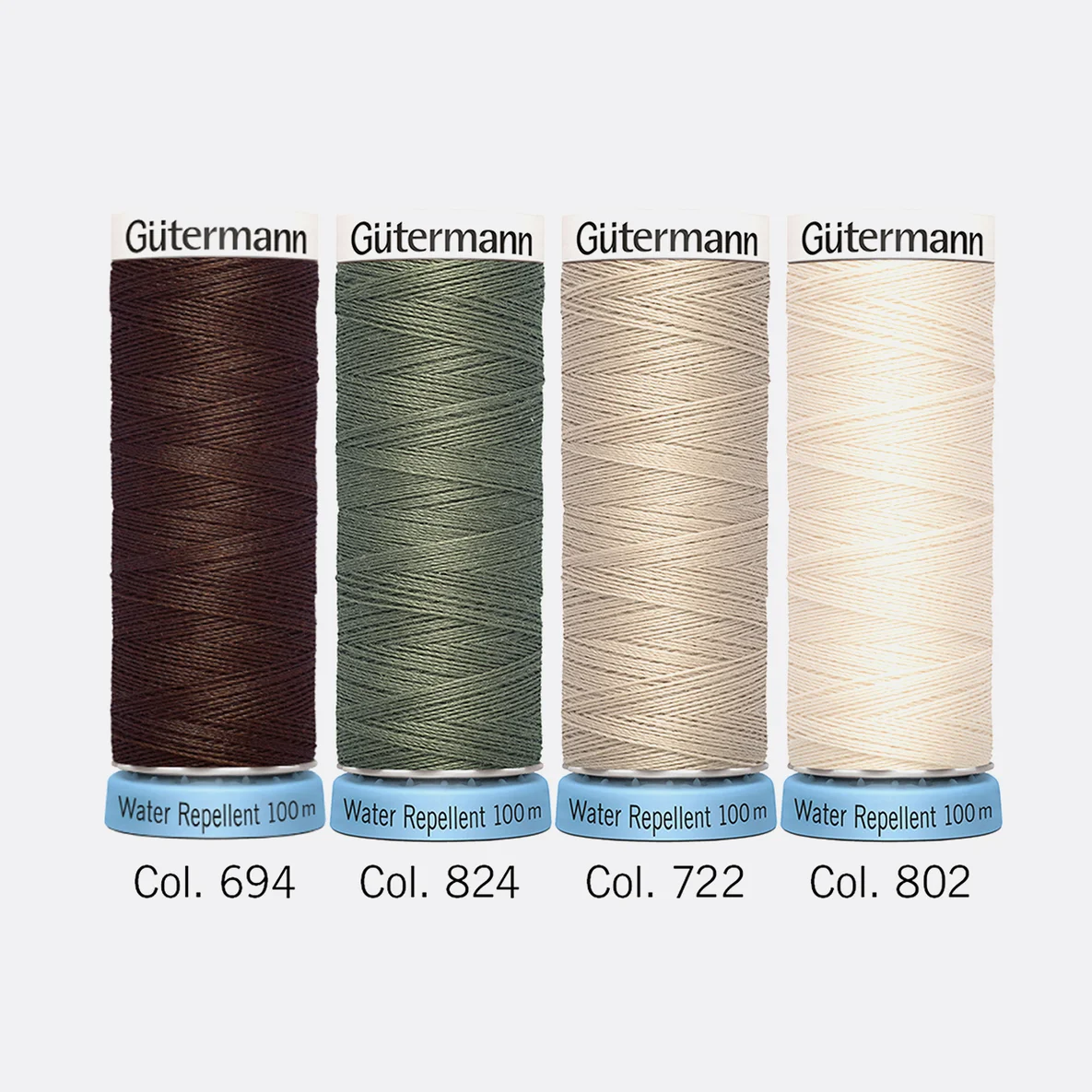 Gütermann Allesnäher Water Repellent Set Erdtöne 4x100m