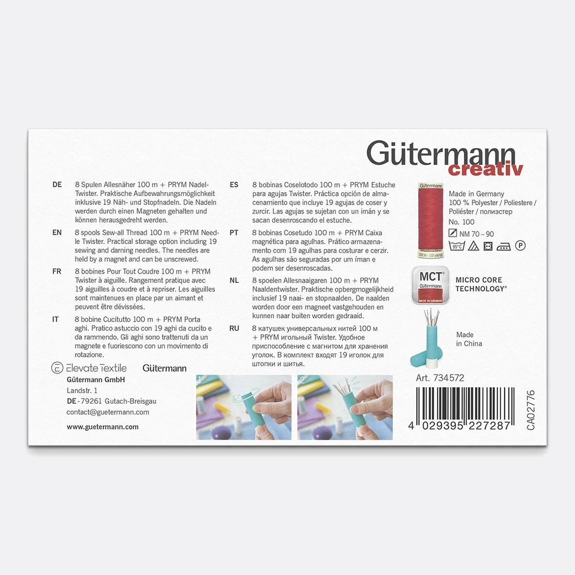 Gütermann Nähfaden-Set Allesnäher mit Twister
