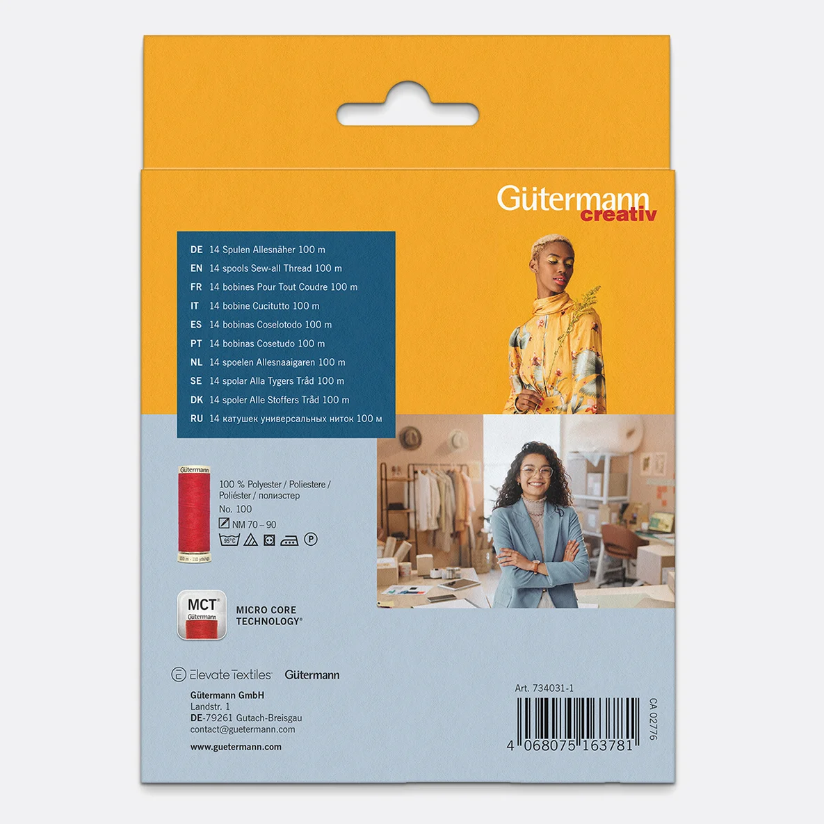 Gütermann Nähfaden-Set Allesnäher Fashion 14x100m