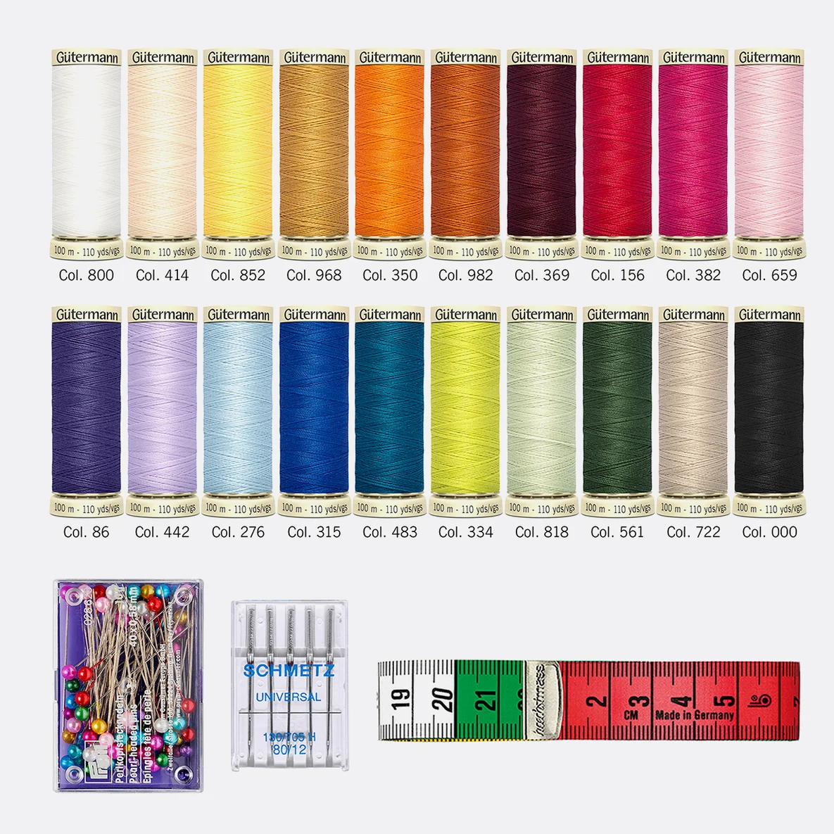 Gütermann Set Allesnäher Fashion Box 20x100m