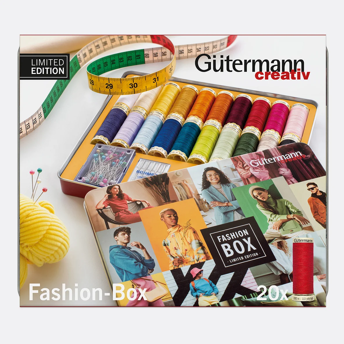 Gütermann Set Allesnäher Fashion Box 20x100m