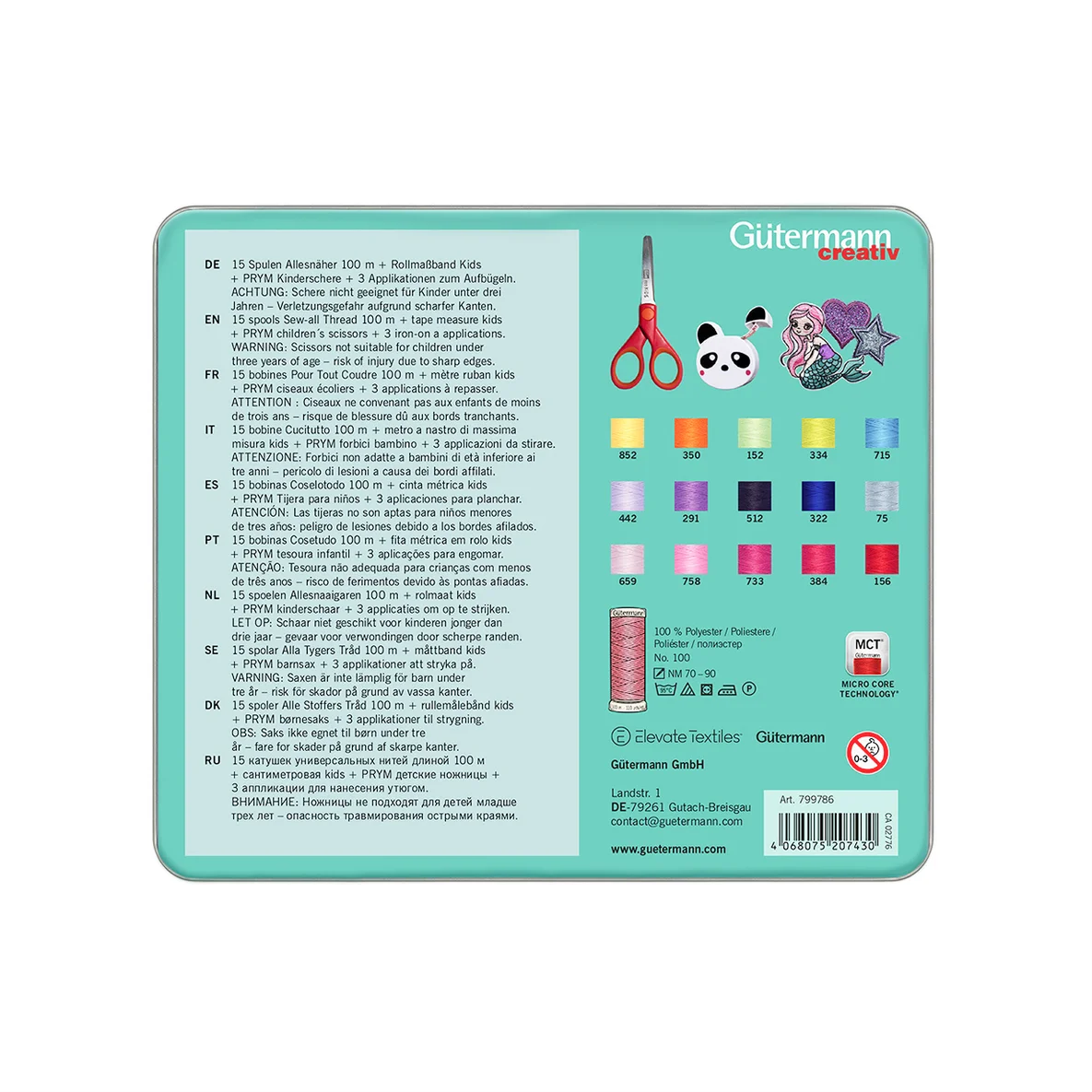 Gütermann Set Sewing Friends Collection Kids Starterset