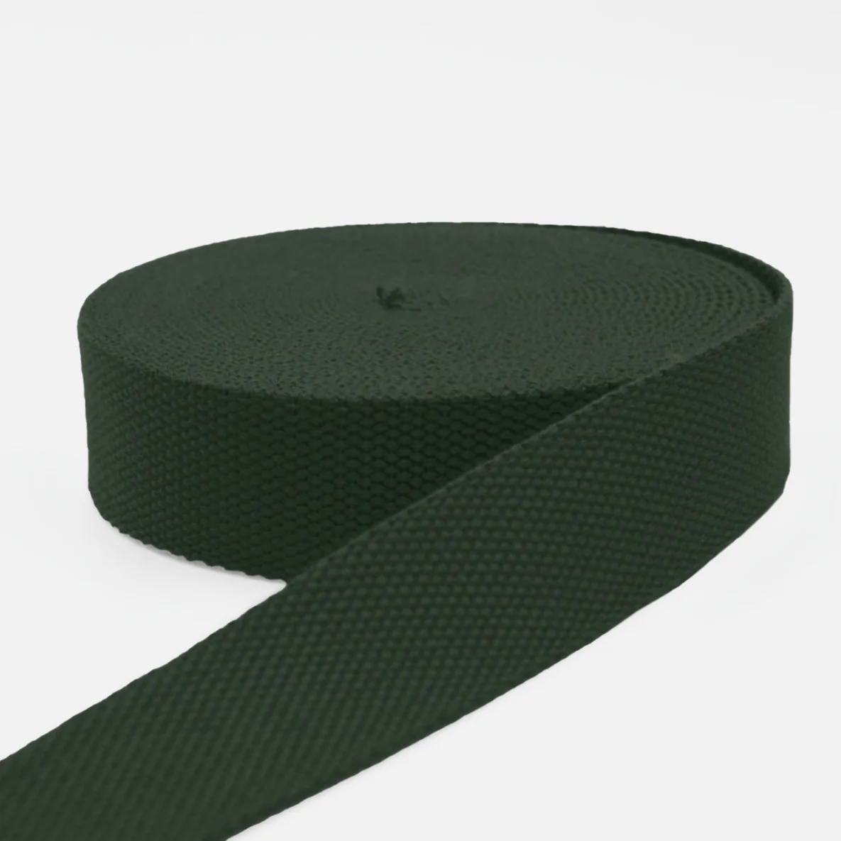 Gurtband Baumwollmix Soft 40mm Dunkelgrün D190