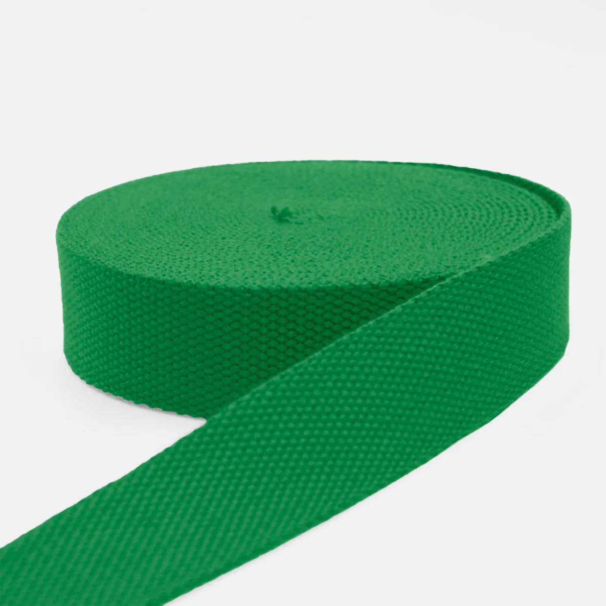 Gurtband Baumwollmix Soft 40mm Grasgrün D52
