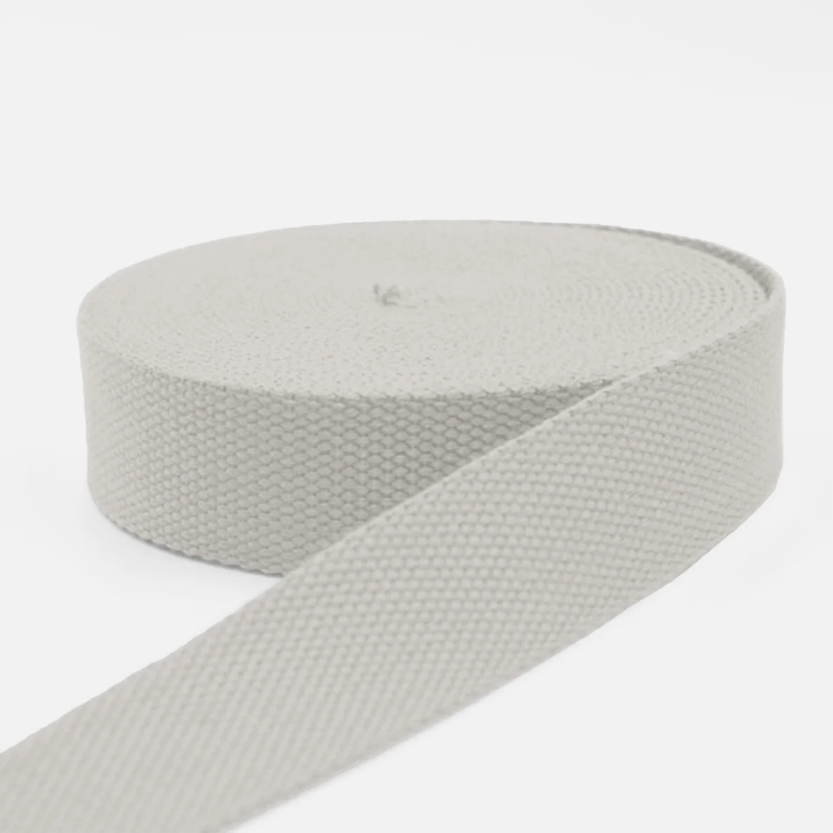 Gurtband Baumwollmix Soft 40mm Länge Milchweiß D99