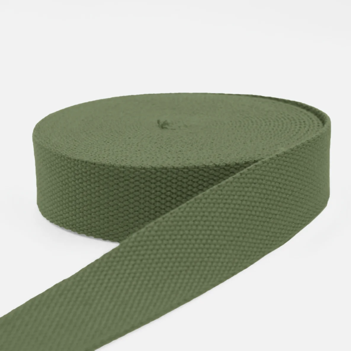 Gurtband Baumwollmix Soft 40mm Länge Army D170