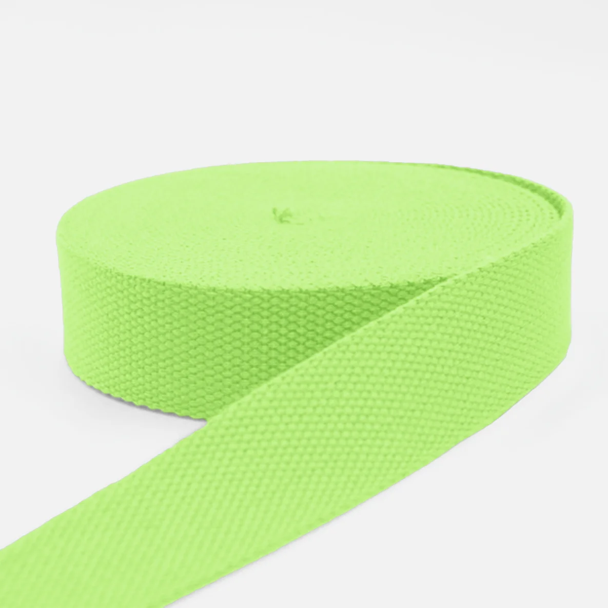 Gurtband Baumwollmix Soft 40mm Neongrün D872