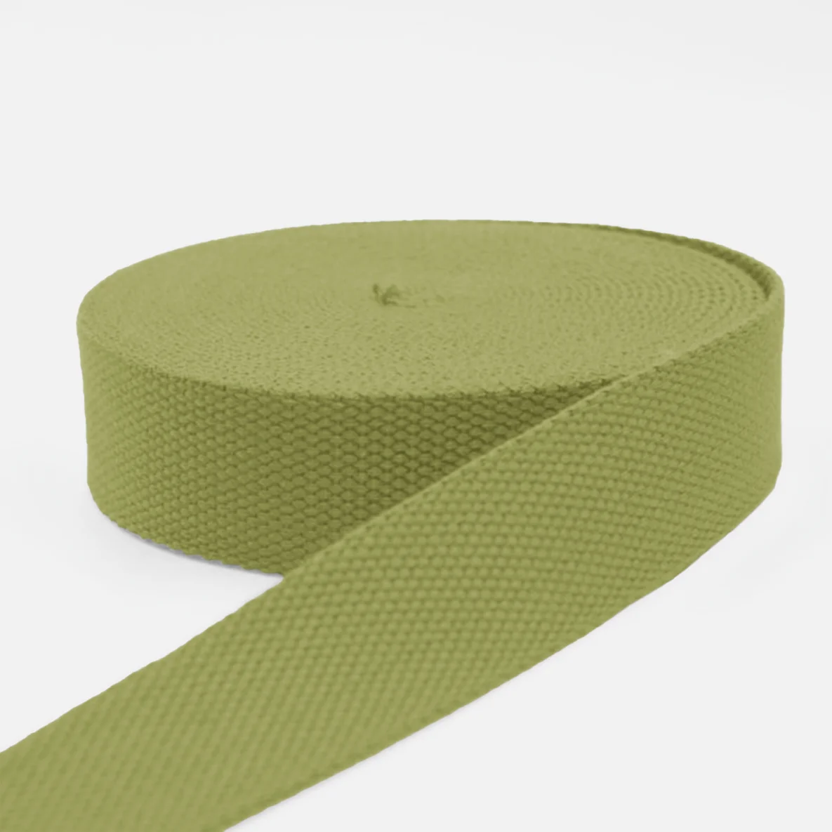 Gurtband Baumwollmix Soft 40mm Oliv D887