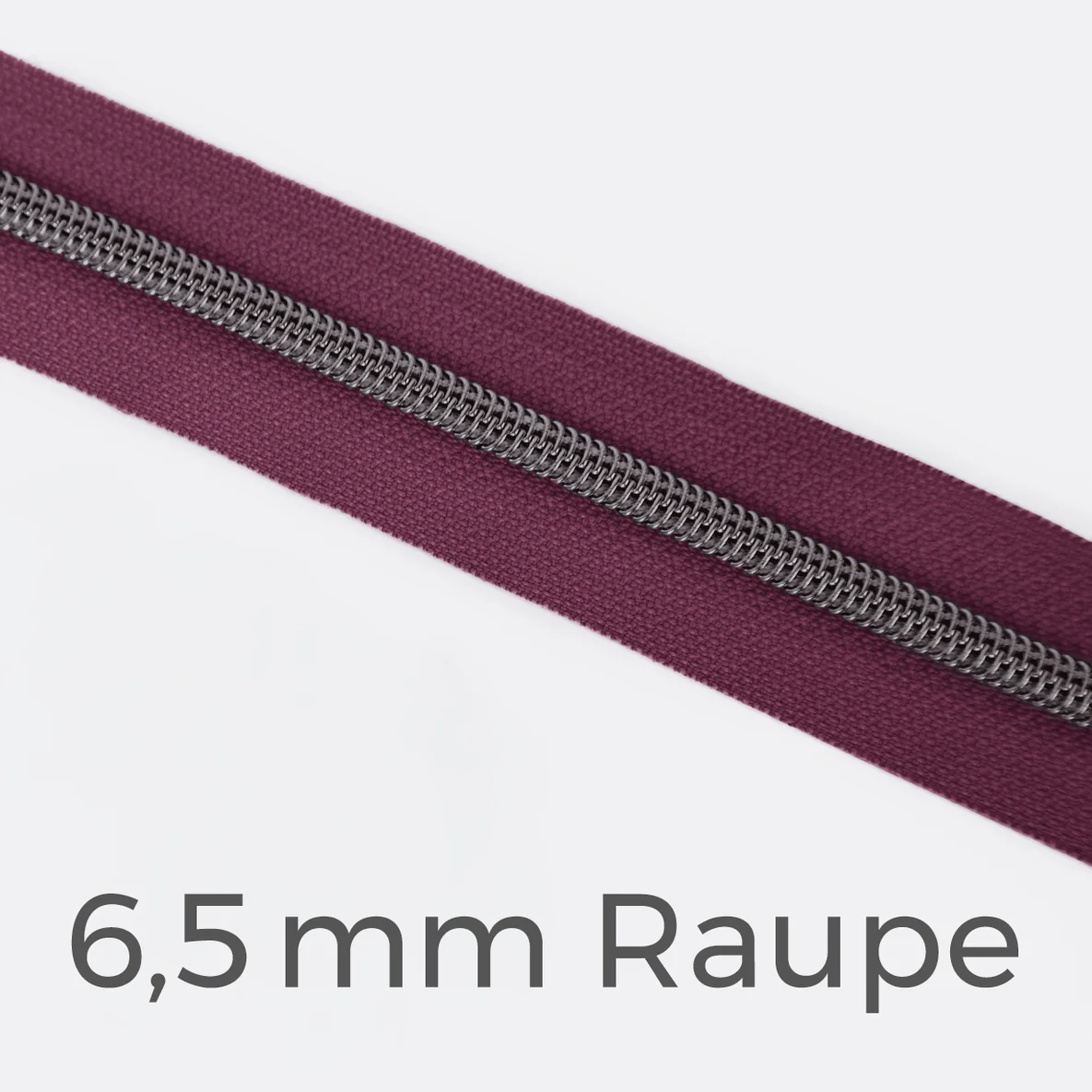 Reißverschluss Meterware Metallisiert Gunmetal 6,5mm Helles Dunkles Altros D285