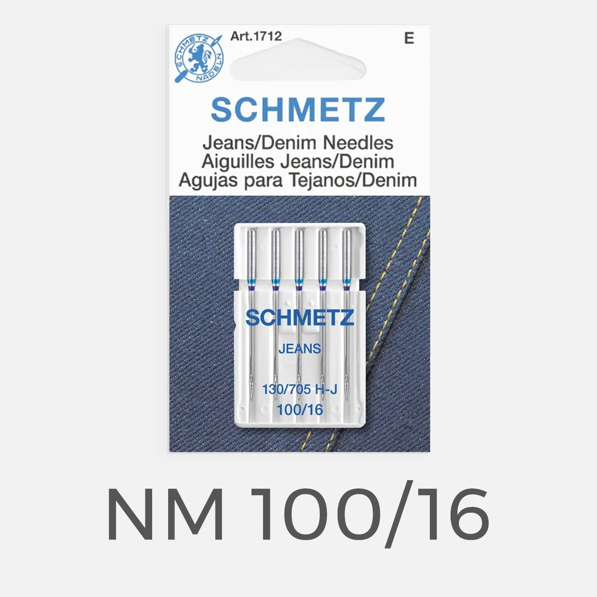Schmetz Jeans Nähmaschinennadeln 100/16