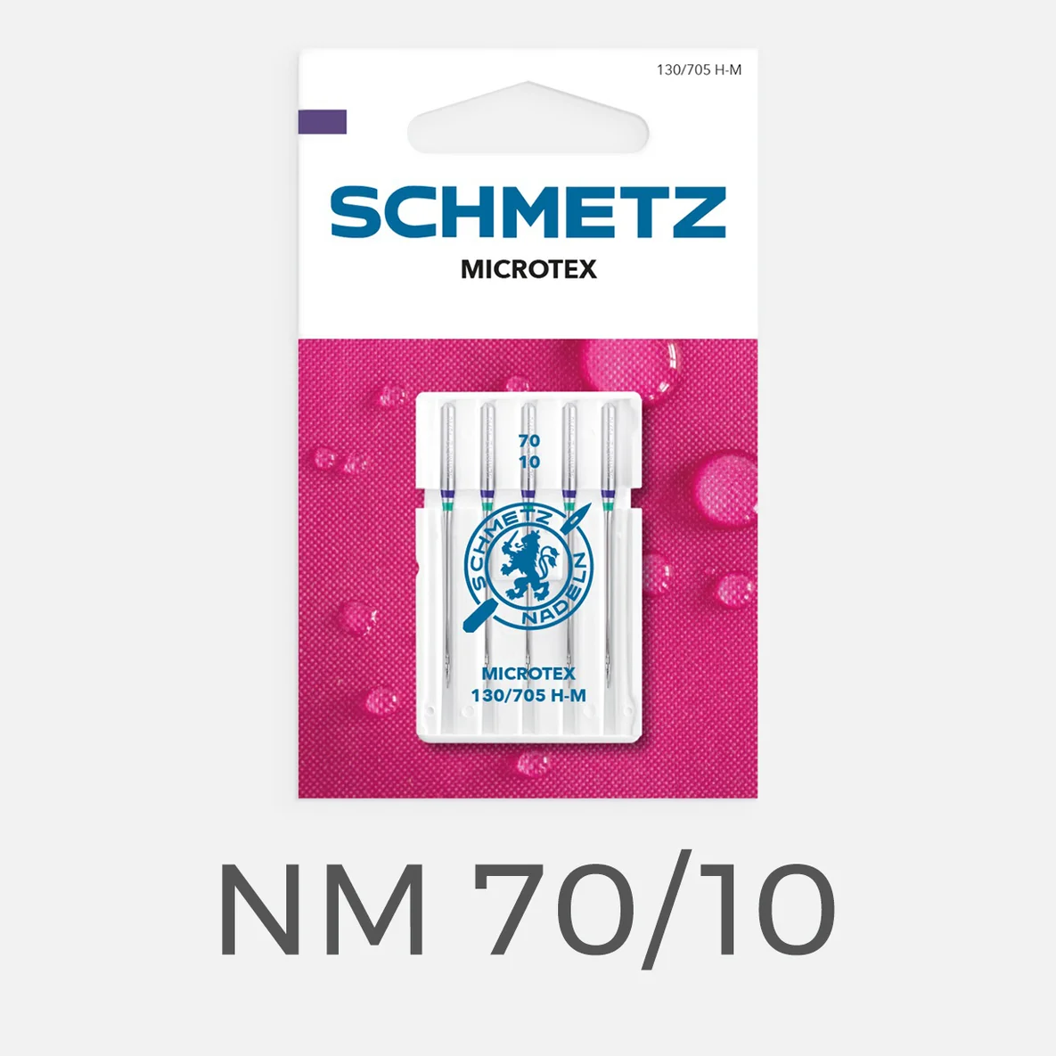 SCHMETZ Microtexnadeln, Nadelstärke 70, 5 Stück