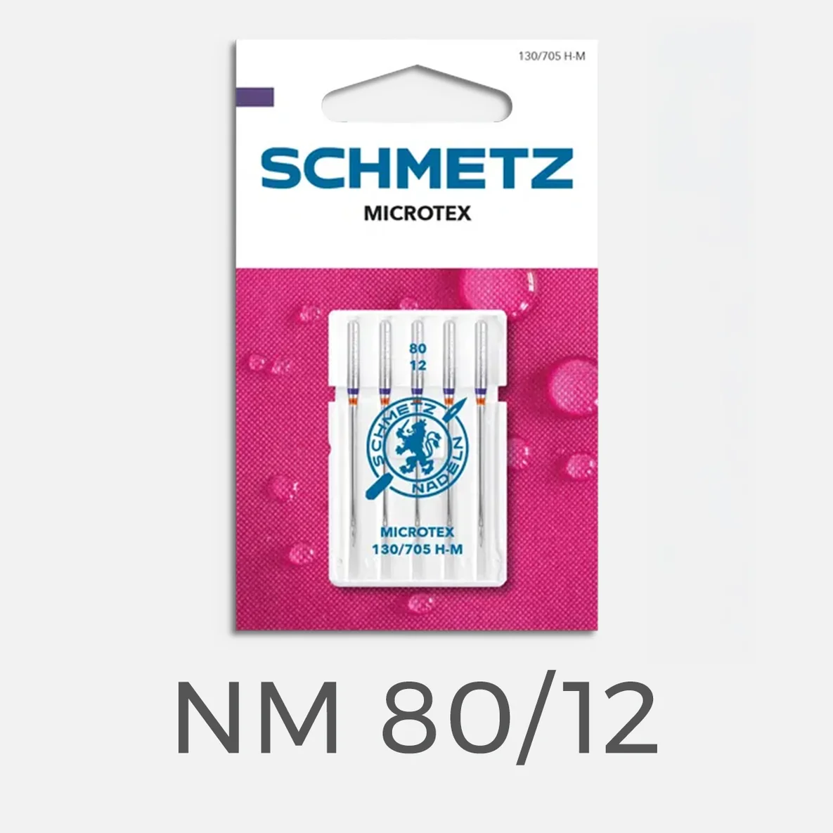 SCHMETZ Microtexnadeln, Nadelstärke 80, 5 Stück