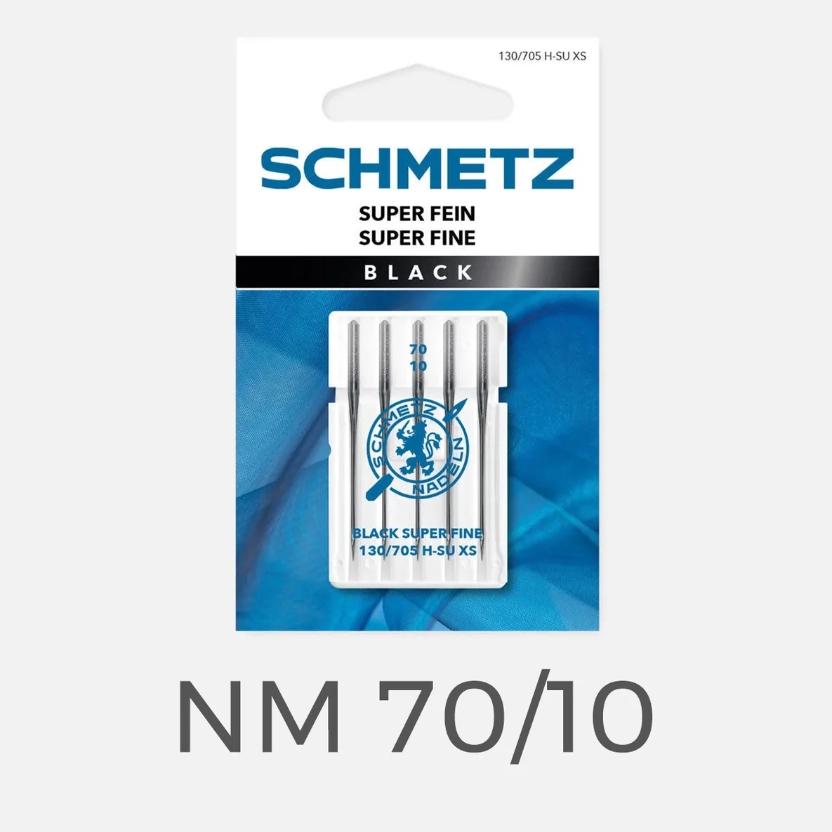 Schmetz Black Super Fein Nähmaschinennadeln 70/10 5Stück